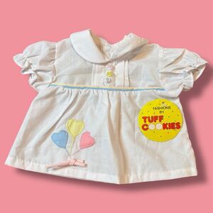 Vintage Tuff Cookies Dress With Ballon Appliqué Size 0-6 Months